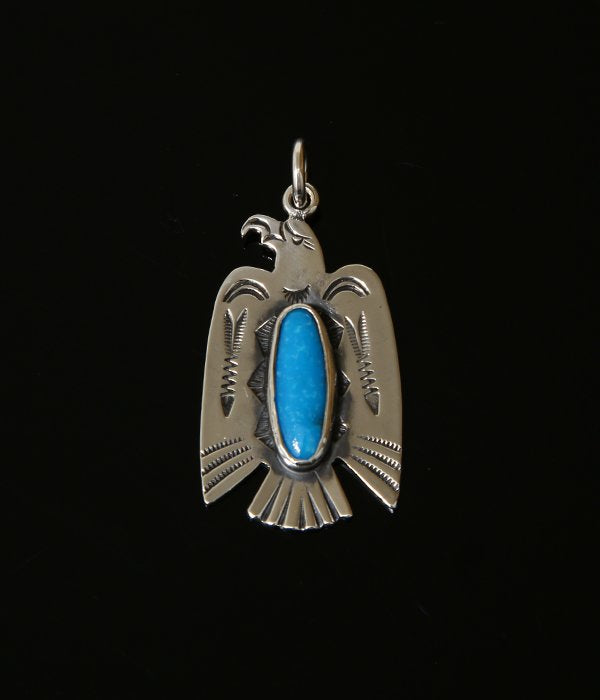 希少 LARRY SMITH EAGLEHEAD STAMPED PENDANT - ネックレス