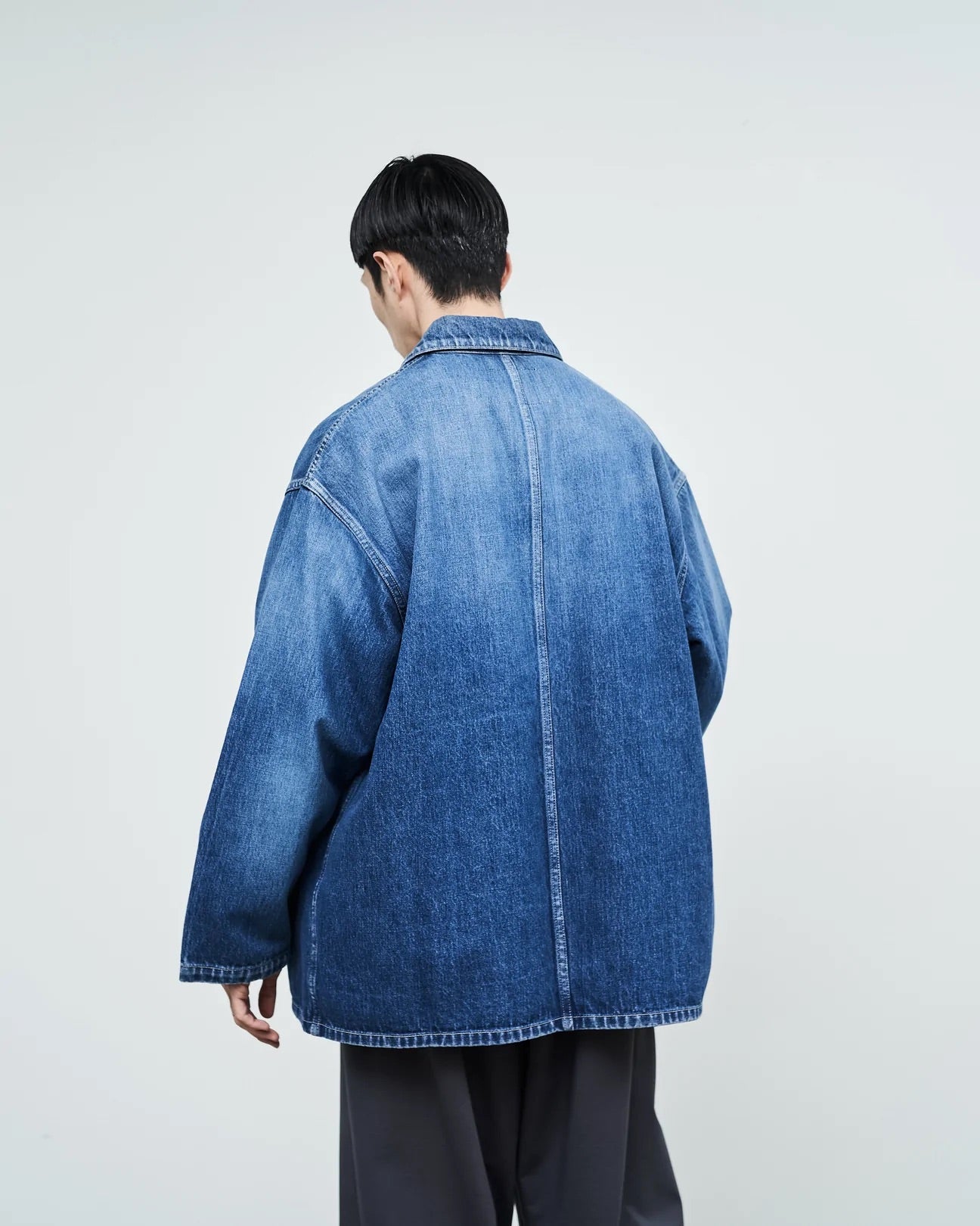 Graphpaper Selvage Denim Coverall - DARK FADE