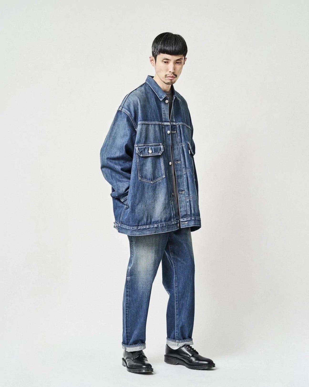 Graphpaper Selvage Denim Jacket - Dark Fade