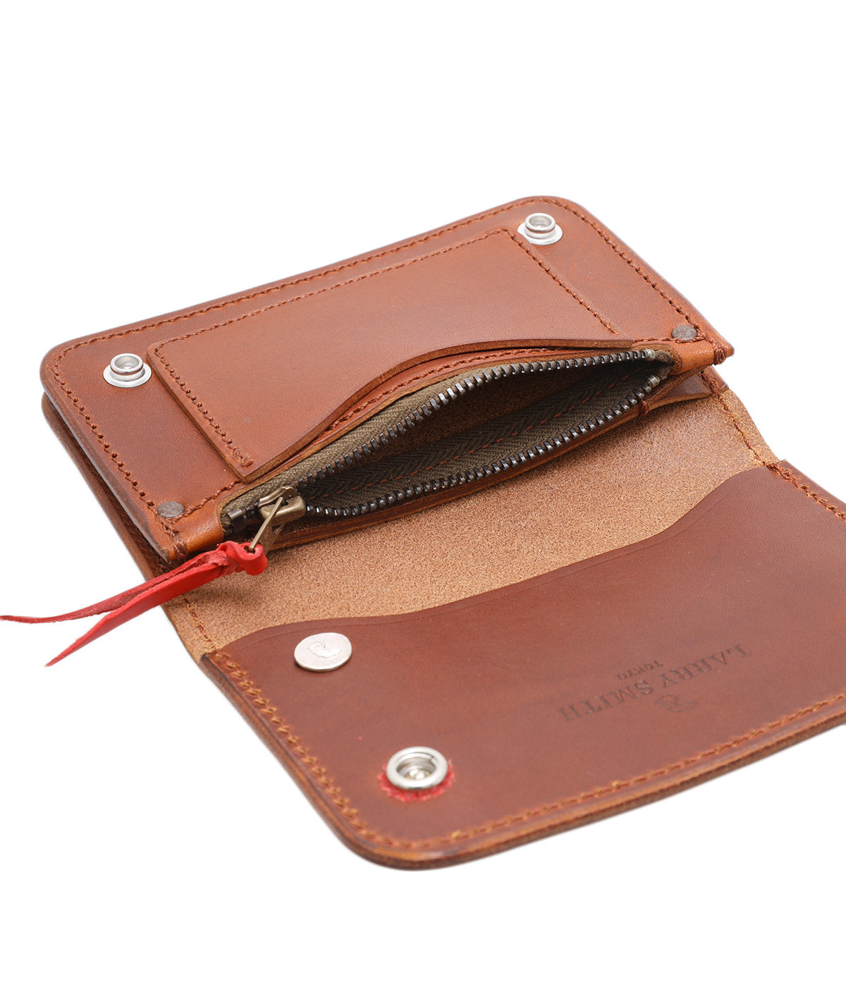 LARRY SMITH Truckers Wallet （L）ブラウン Exynos メンズ