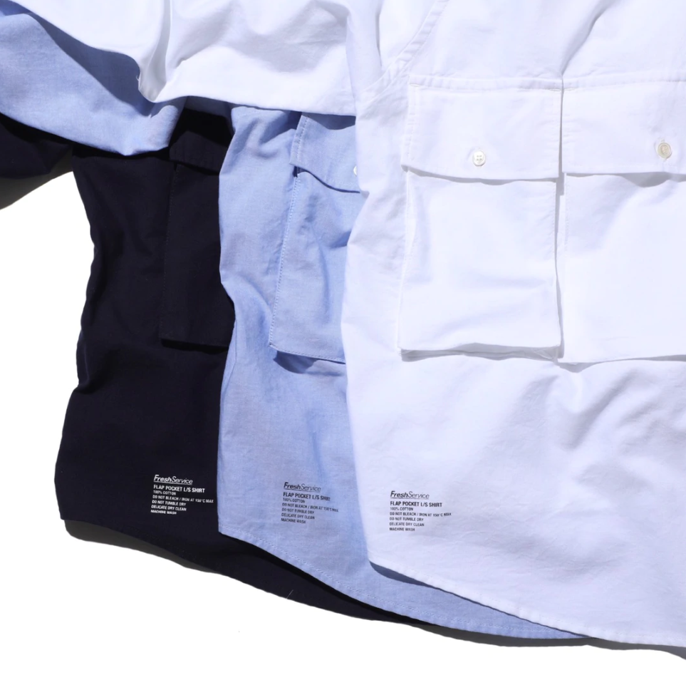 FreshService OXFORD FLAP POCKET L/S SHIRT