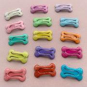 50PC/Lot 2.5cm Pure Bone Shape Pet Dog BB Clips Dog Hair Clips Hairpin Puppy Cat Dog Grooming Accessories