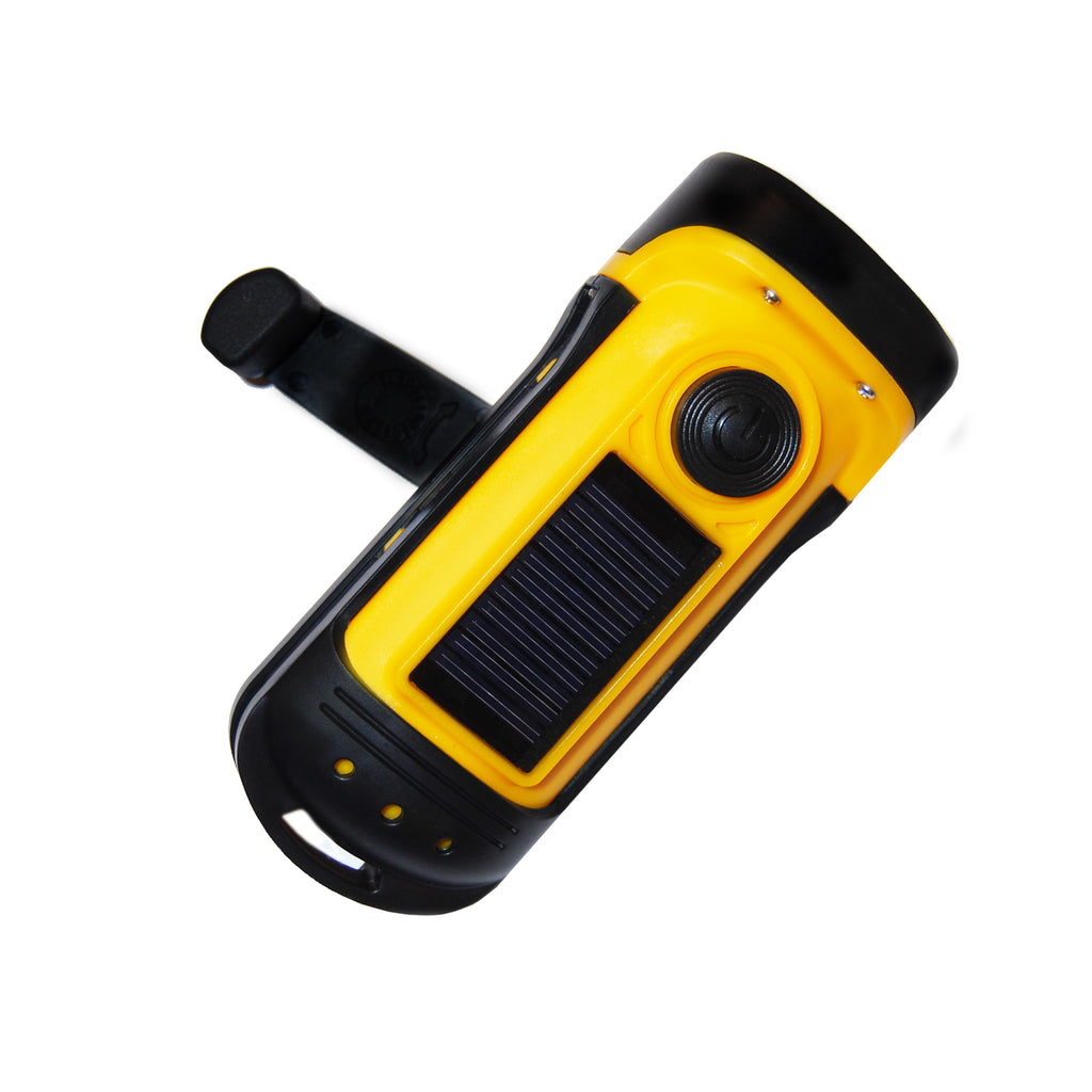 Evjurcn Hand Crank Solar Powered Flashlight Emergency Rechargeable LED Flashlight  Survival Flashlight Handheld Flashlights for Camping Hiking Emergencies 