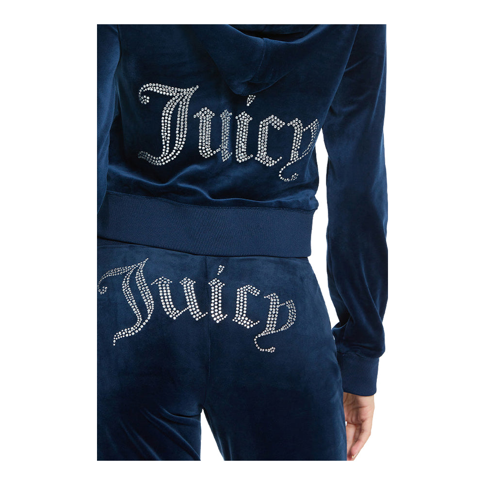 Juicy Couture Women's OG Big Bling Velour Hoodie Xs