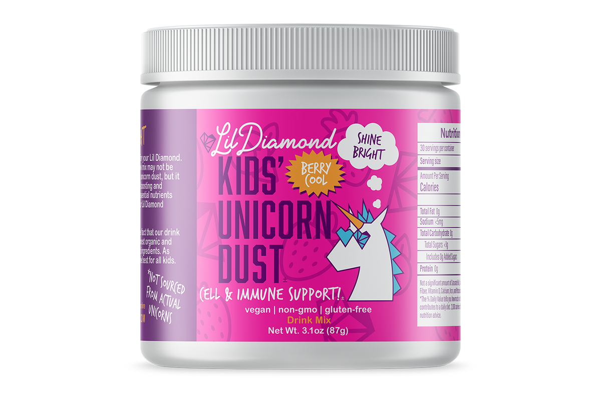 1 bottle-Lil Diamond Kids Unicorn Dust-Cell & immune support