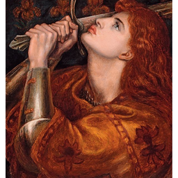 Portrait de Jeanne d'Arc par Rossetti