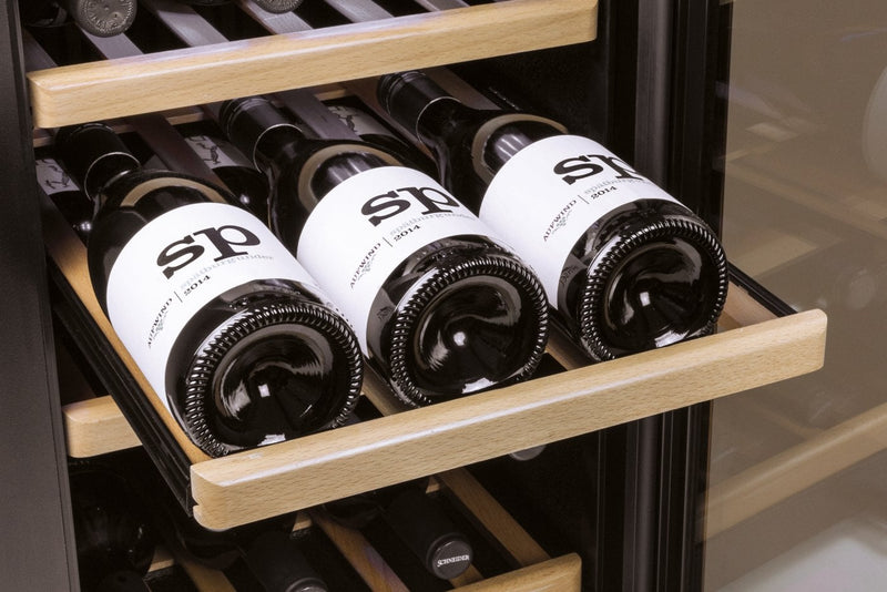 Smart 2 zoners vinkøleskab i stål Caso WineComfort 380 flasker