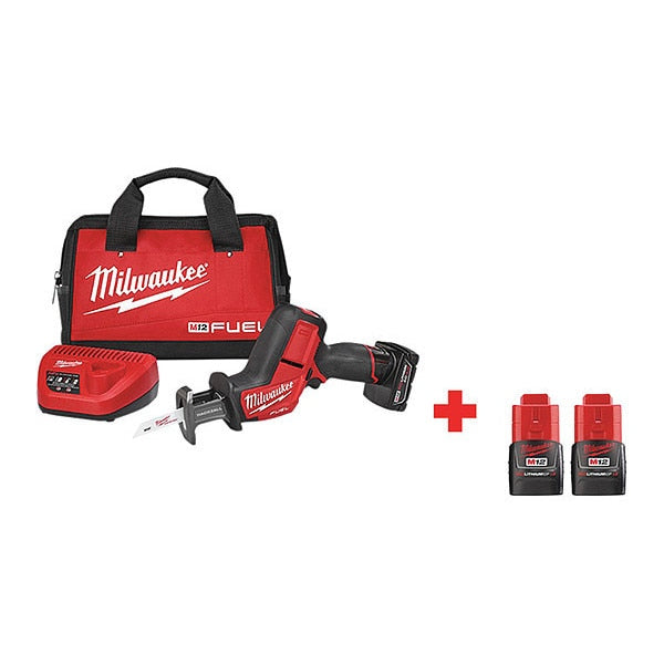 Cordless Reciprocating Saw Kit, 12.0V, Shoe Design: Fixed