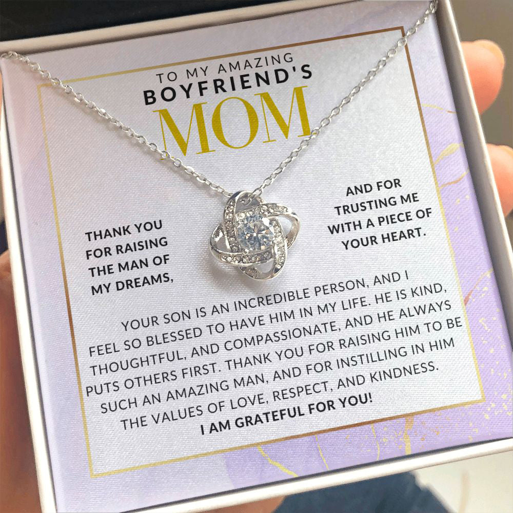 Boyfriend's Mom - for Everything - Great for Mother's Day, Christmas, Her Birthday, or As An Encouragement Gift 14K White Gold Finish / Standard Box