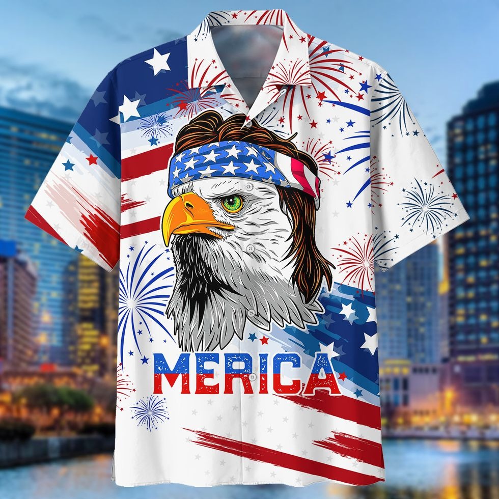 Custom Name Eagles Hawaiian Bowling Shirt For Men And Women