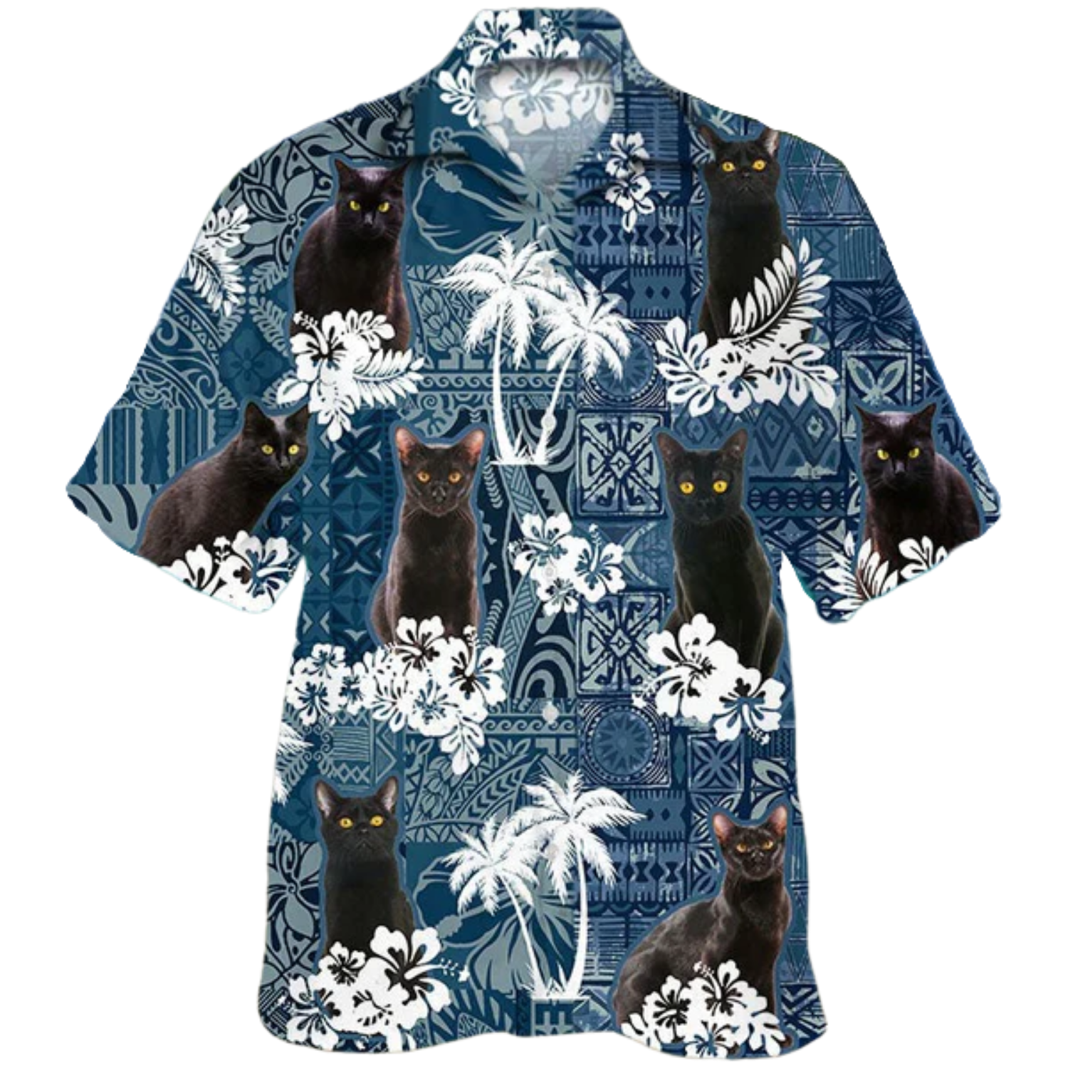 Black Cat Awesome Amazing Style Hawaiian Shirt - Trendy Aloha - Trendy Aloha