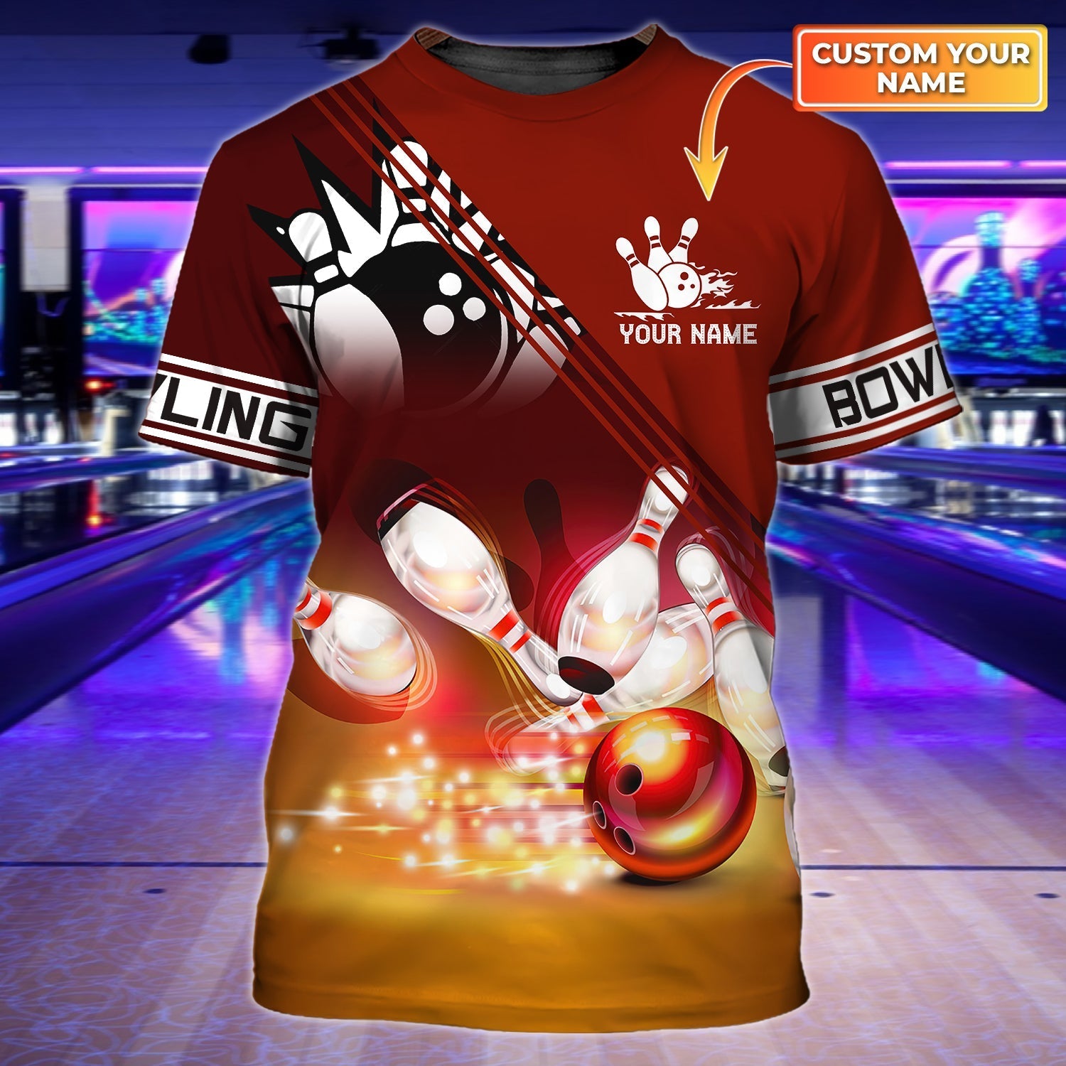 Custom Bowling Shirts for Men and Women - Eagles Bowling Team Shirts for Men and Women - Customized American Flag Designer Bowling Shirt