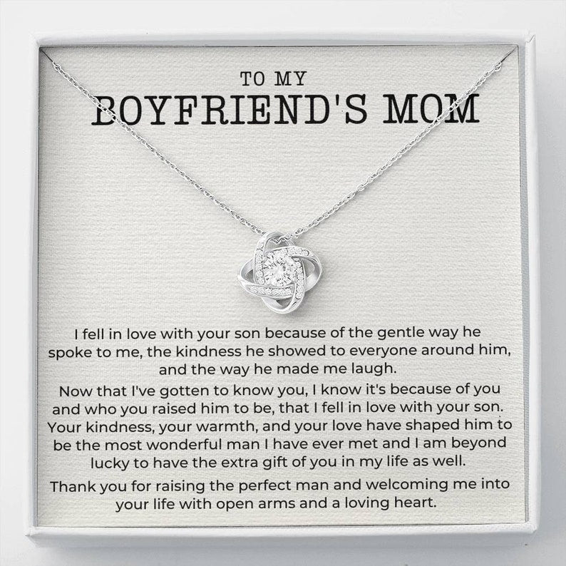 To My Boyfriends Mom Necklace, Birthday Christmas Gifts For Boyfriend's  Mom, Jewelry Gifts For Boyfriend's Mom, Gifts For Boyfriend's Mom From