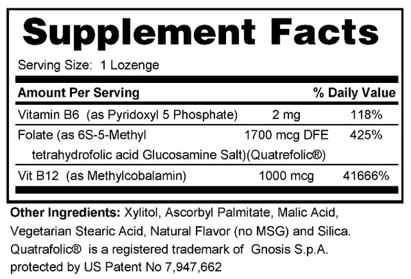 B-Licious For MTHFR 120 Dissovable Tablets