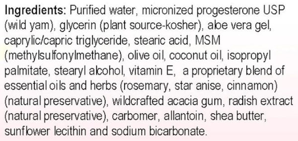 Progesteroncrème 3oz, 25mg/pomp