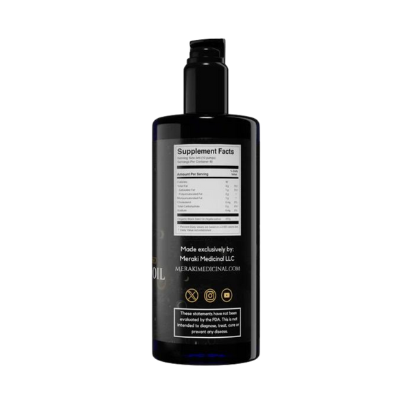 Black Seed Oil 200ml (Organic Cold-Pressed)