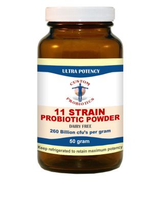 Probiótico de 11 cepas en polvo de 50 g de Custom Probiotics