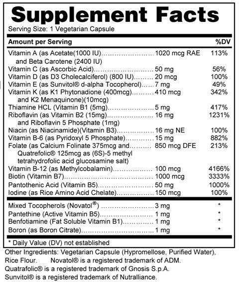 BOOM-Berry MultiVitamin 60 capsule minuscule