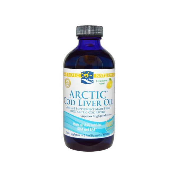 Olio di fegato di merluzzo (sapore di arancia) 8 once liquido di Nordic Naturals