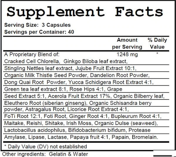 Yeast/Mold Binder 120 Capsules