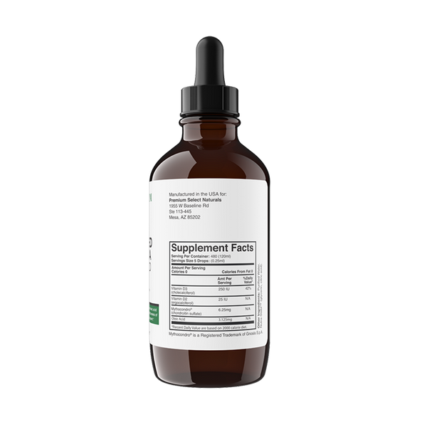 Formule avancée de vitamine D 120 ml (sulfate de chondroïtine)