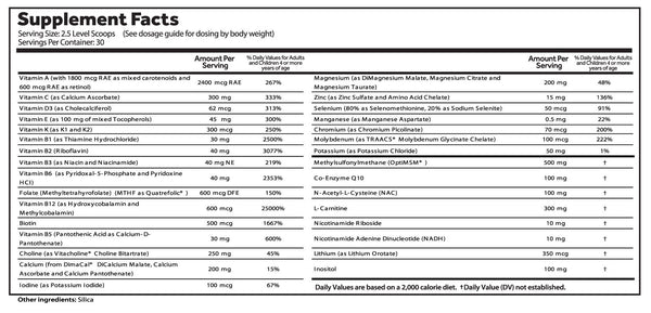 ANRC Essentials Plus Vitamina/Mineral en polvo 156g