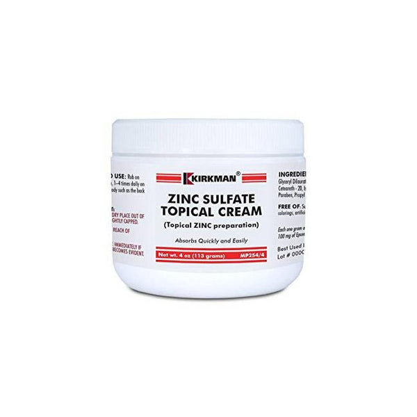 Crème de sulfate de zinc 4 oz par Kirkman