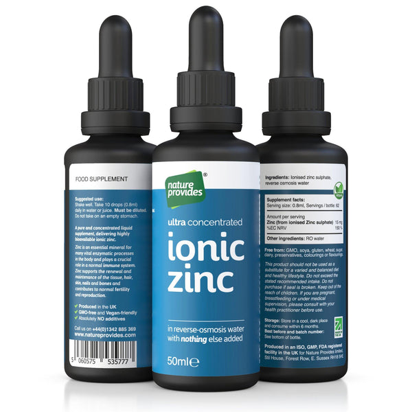 Sulfato de zinc iónico líquido ultraconcentrado (15 mg/porción) 50 ml