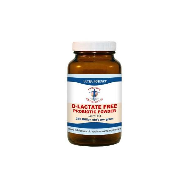 Poudre sans D-lactate 50 grammes de Custom Probiotics