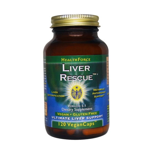 Liver Rescue V6 (Phase I & II Detox) 120 Capsules Végétaliennes par HealthForce Nutritionals