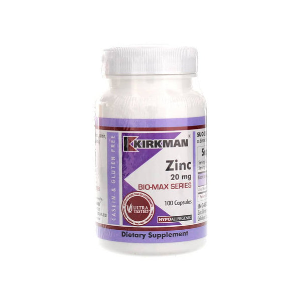 Citrato de Zinc 20mg 100 cápsulas de Kirkman