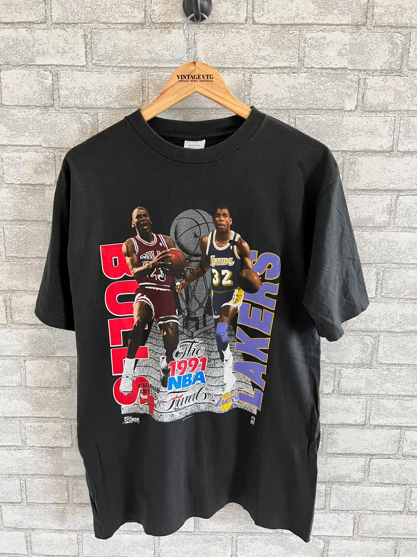 Vintage 1991 NBA Finals Bulls Vs Lakers Michael Jordan and Magic