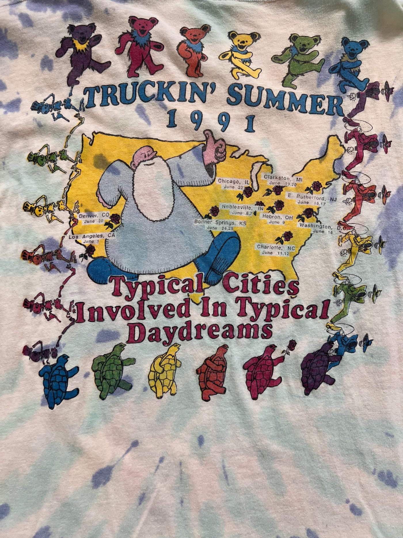 Vintage Grateful Dead 1991 Truckin Summer Tour Shirt. XL – Vintage VTG