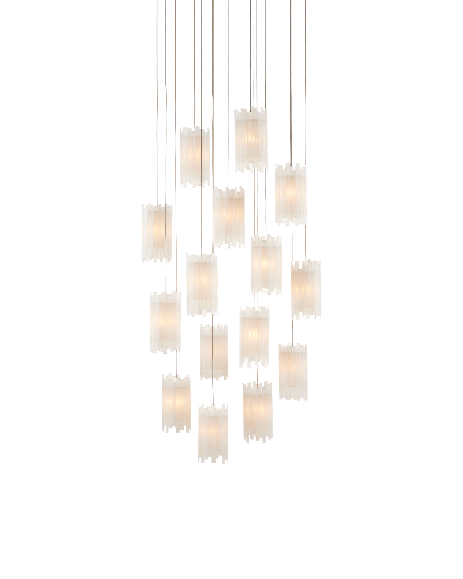 Escenia 15-Light Round Multi-Drop Pendant