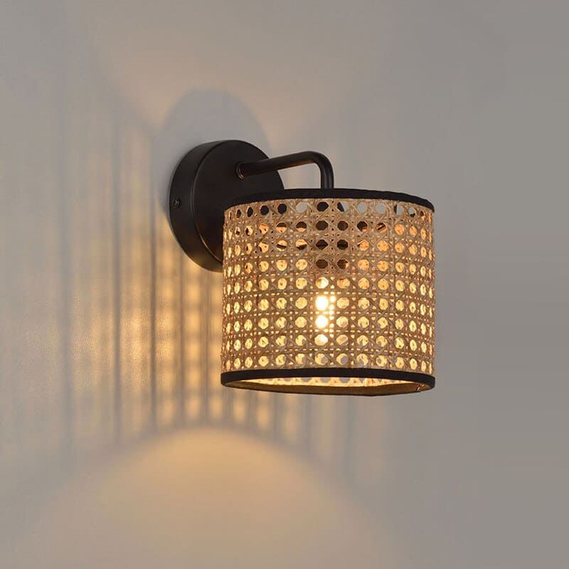 Hirosh - Retro Rattan Shade Lamp | bright&plus