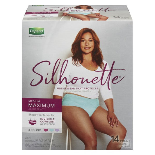 Depend Silhouette Incontinence Underwear for Women Maximum Absorbency -  Small