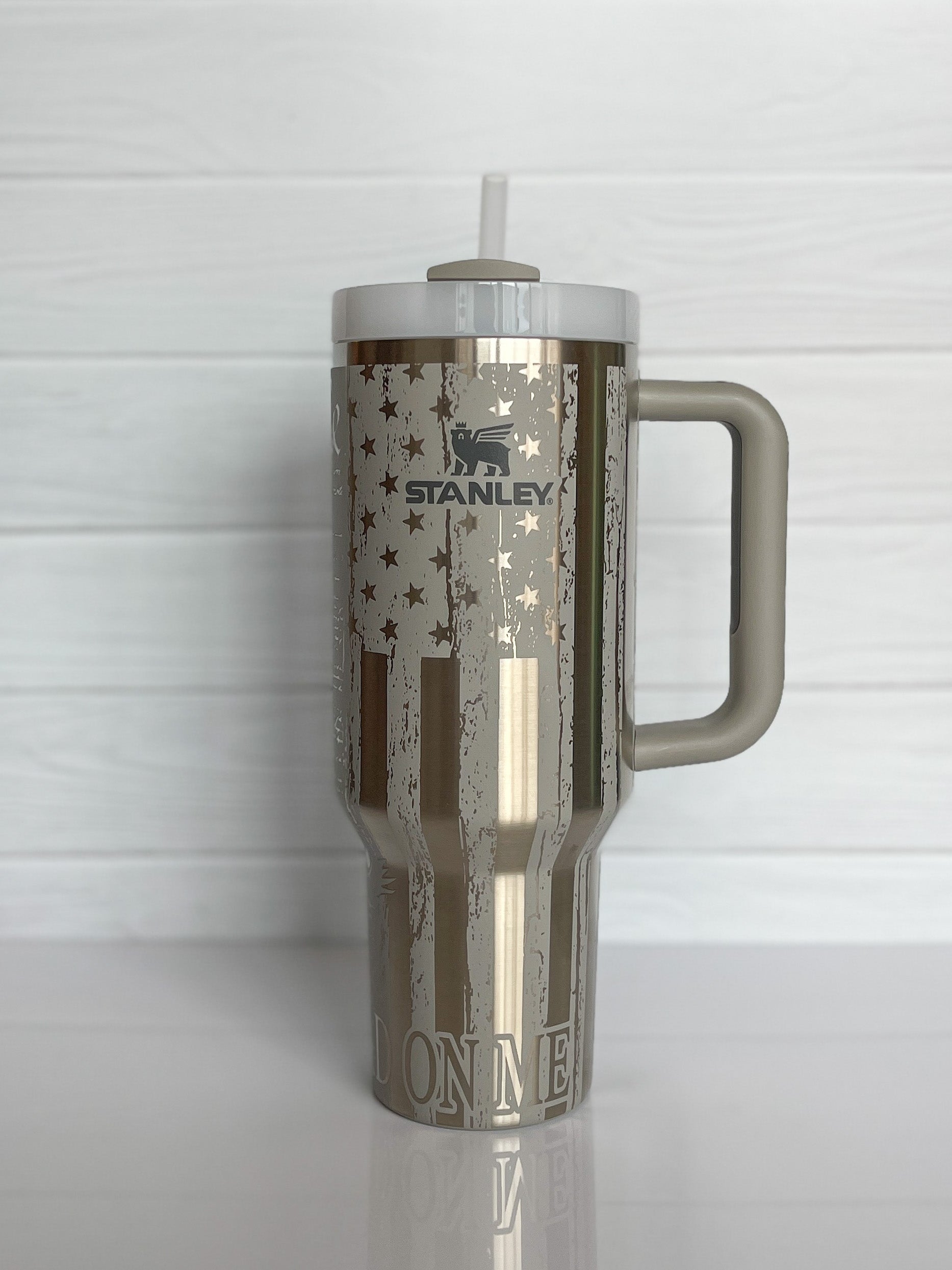 Stanley 40oz tumbler, NEW limited edition Stanley colors, Laser engraved  Stanley, Flower tumbler, Sunflower travel mug, Custom Stanley cup 