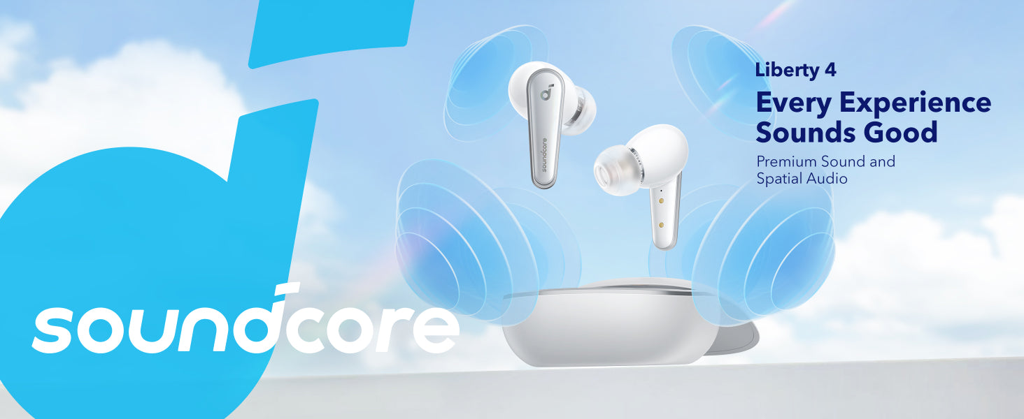 ▷ Anker Soundcore Liberty 4 Casque True Wireless Stereo (TWS) Ecouteurs  Musique/Quotidien USB Type-C Bluetooth Blanc