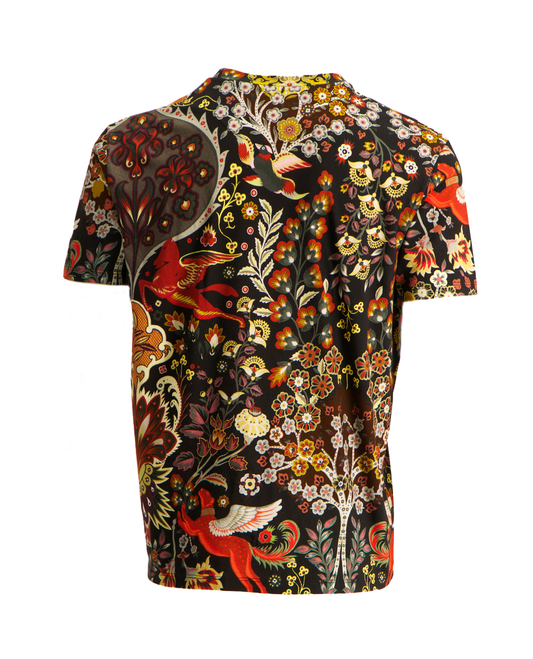 MENS ETRO MYTHOLOGICAL DESIGN PRINT T-SHIRT