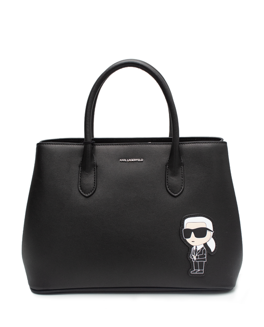 KARL LAGERFELD IKONIC 2.0 LEATHER TOTE BAG