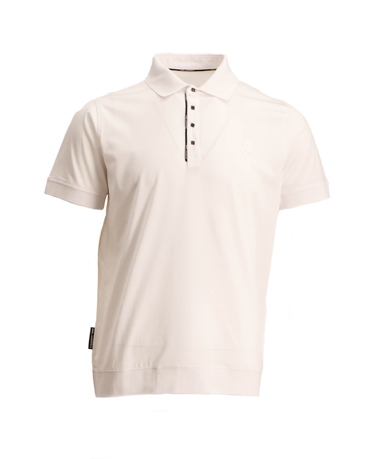 KARL LAGERFELD WHITE POLO SHIRT