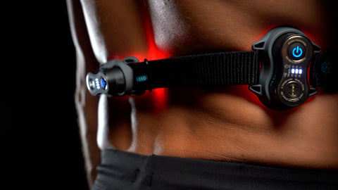 An image of a Kineon Red Light Therapy in the waist to alleviate pain.