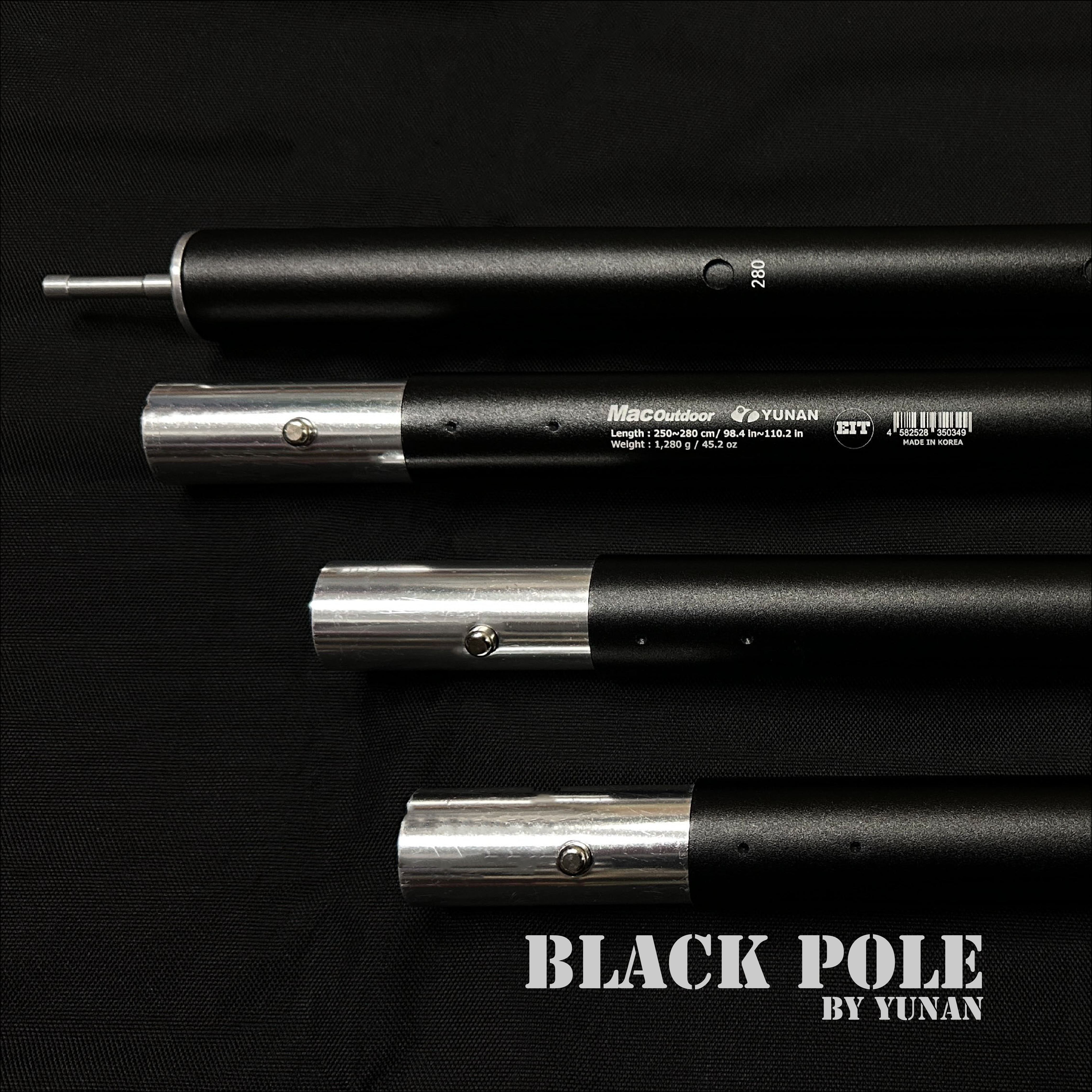 YUNAN Black Pole (250~280cm) 2set NEW – eight