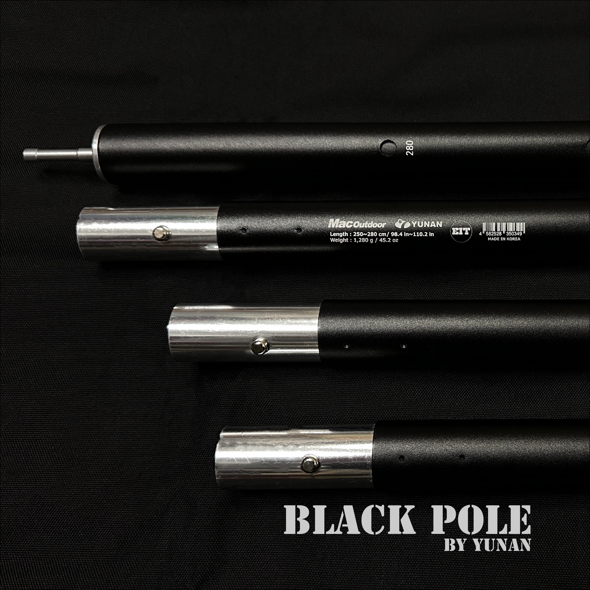 YUNAN Black Pole (250~280cm) 2set NEW – eight