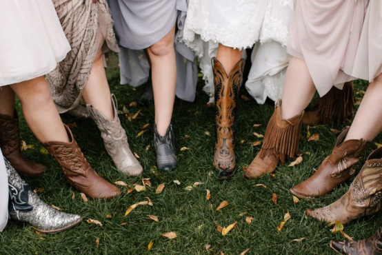 rustic wedding cowboy boots