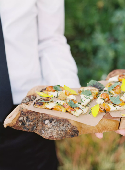 rustic wedding personalized food menu