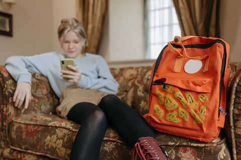 Burnt orange emergency bag