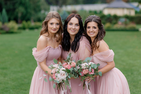 chiffon bridesmaid dress