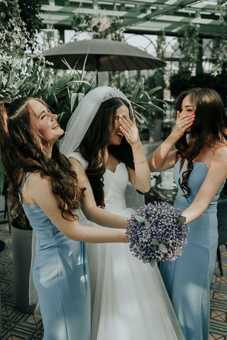 jersey  bridesmaid dress