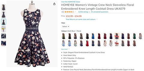 HOMEYEE dress reviews